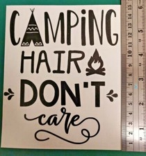 Camping Hair Don't Care logo -