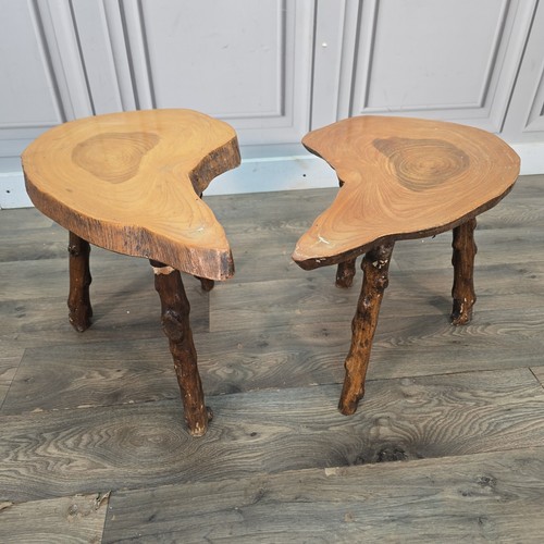 Vintage pair side tables - vintage,