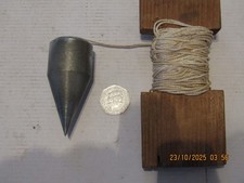 Nice vintage large steel plumbob & line 429 grams builder