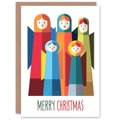 Christmas card colourful - christmas,