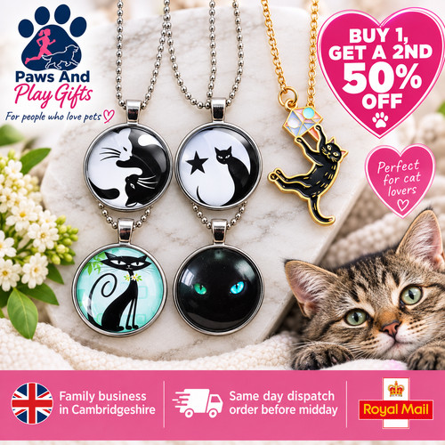 Cat pendant chain - cat,