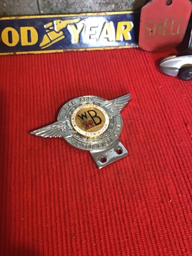 Vintage car badge wilmot - car,