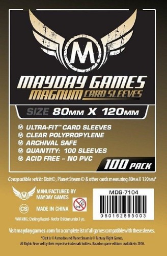 100 large sized card sleeves - large,