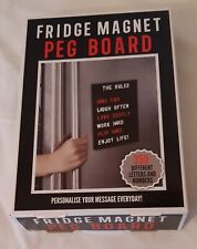 New Boxed Fridge Magnet Peg Board Message Note Board 