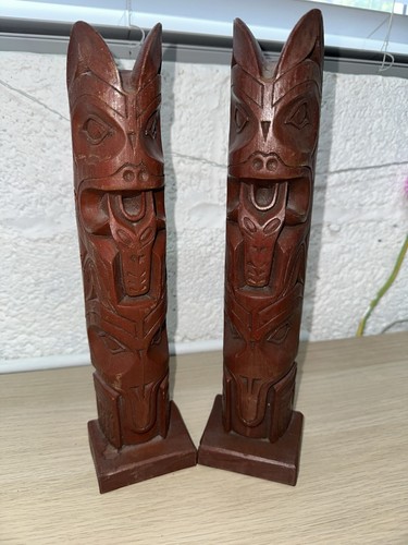 Vintage decorative totem - 2x,