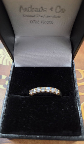 9ct gold diamond ring - diamond, ring.