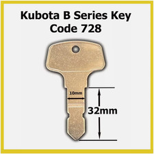 Kubota Key 'B' Series Key Code