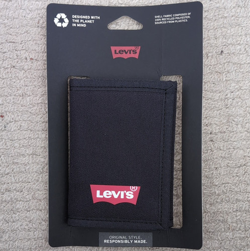 Levi men black trifold - black,