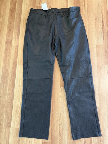Black perforated leather - perforated,