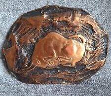 Bull themed .Copper wall