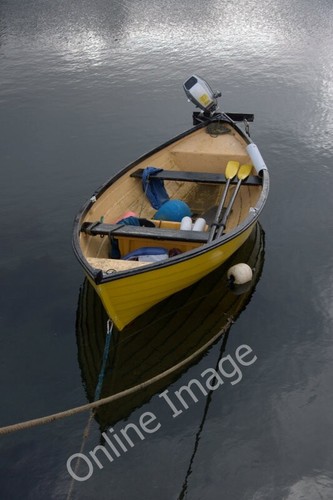 Photo 6x4 yellow boat - yellow,