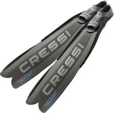 CRESSI-Gara Modular Impulse Spearfishing/Freediving Fins. Black. Uk 3/4 Eu 36/37