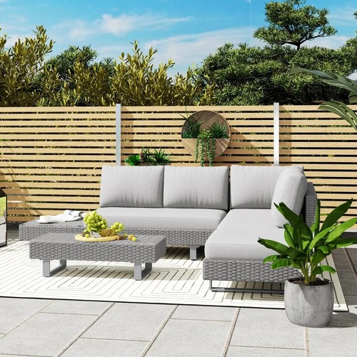 Seater rattan garden sofa - garden,