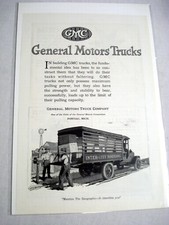 1920 General Motors Truck Ad GMC