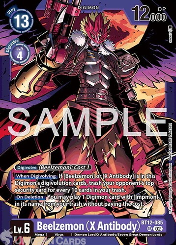 Bt12 085 beelzemon x - bt12-085, (x