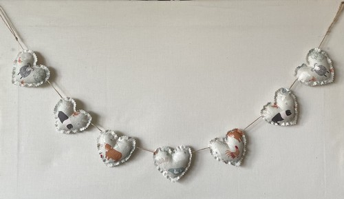 Heart garland bunting - garland, in