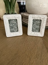 Laura Ashley Pair Of Ceramic Frames In White