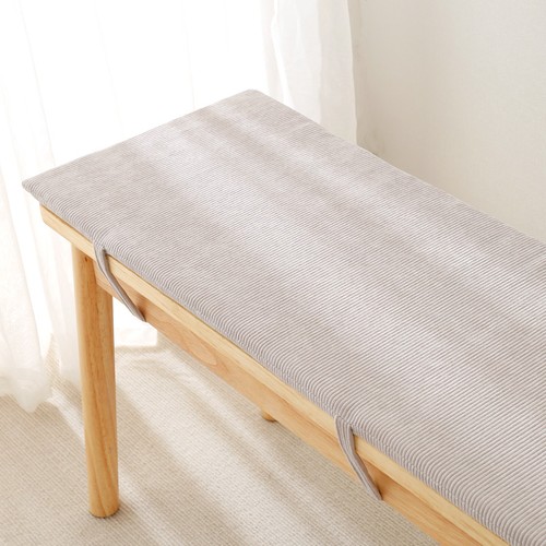 Corduroy bench stool cushion - stool,