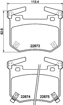 Mintex mdb4117 rear brake - rear, pad