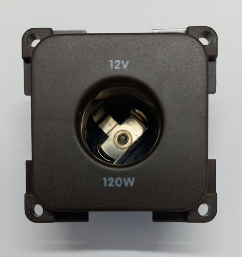 12v cigar aux socket - aux, brown