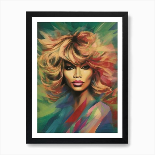 Tina turner abstract painting - tina,