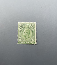 1912-1920 King George V Falkland Islands halfpenny green stamp - MH