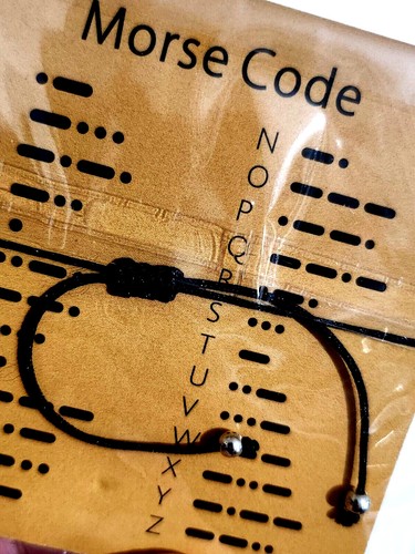 Morse code bracelet - morse,