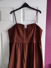 Beautiful M&S  cotton reach dress size 16,new with tags