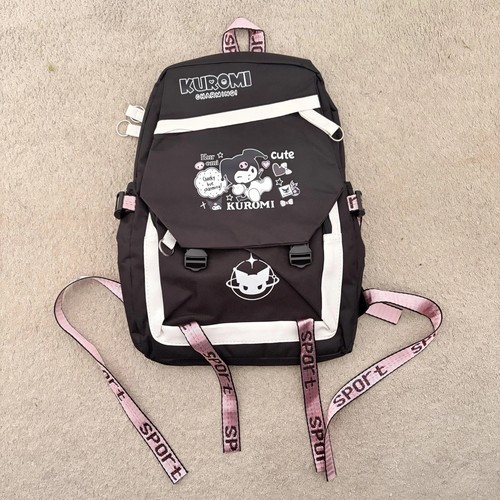 Kuromi style black - black, pink