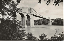 (3) Postcard View From Wales The Menai Suspension Bridge