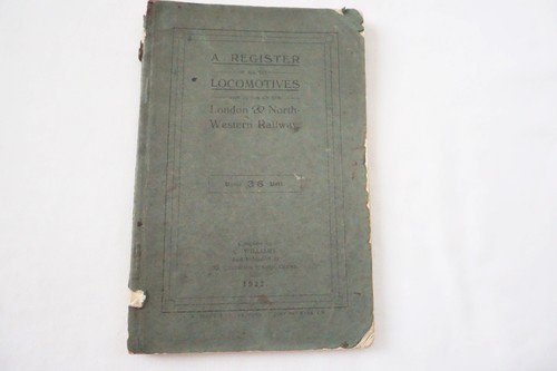 1922 register lnwr - 1922,