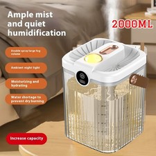Cool Mist Air Humidifier 2L Quiet for Bedroom Home Office Baby Room Humidifier