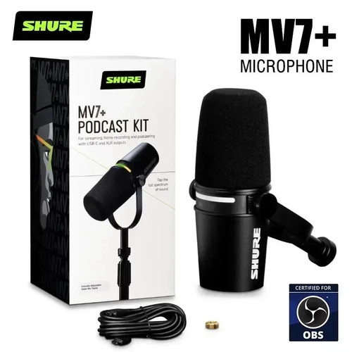 Shure mv7 dynamic - shure, podcast
