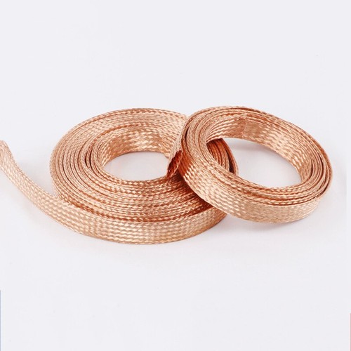 Flat pure copper braid cable - flat,