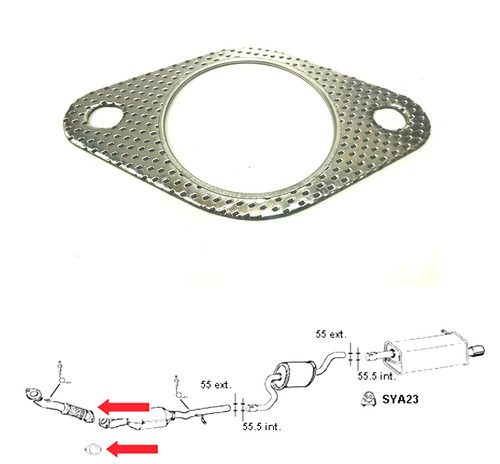Exhaust gasket downpipe - gasket, (downpipe