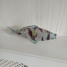 VINTAGE MURANO STYLE COLOURED GLASS FISH NICE CONDITION SEE PHOTOS