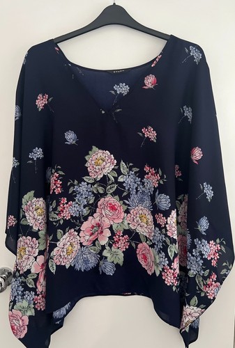 Evans ladies navy flora print - ladies,
