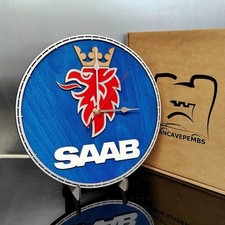 Saab Inspired Wall Clock – Garage, Man Cave, Workshop – Unique Gift