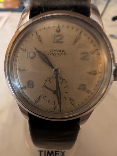 Cyma triplex mens wristwatch - cyma,
