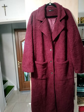 Ladies burgundy teddy long winter coat size 4 XL/24/26 new