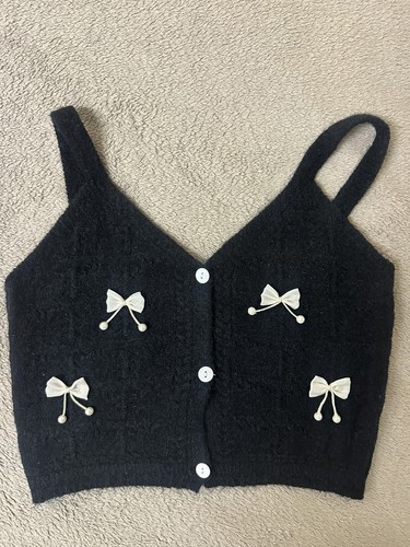 Black coquette fuzzy - fuzzy, wool