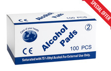 Universal Alcotip - Pre Injection Swabs -75% Isopropyll IPA Alcohol Wipes Tattoo