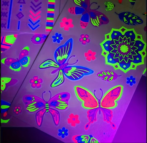 Tattoos pack neon uv glow - 3,