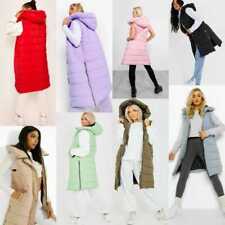 LADIES LONG LINE HOODED PUFFER