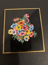 Vintage Gwenda Cigarette Case Gold Tone Floral Pattern Made In England VGC