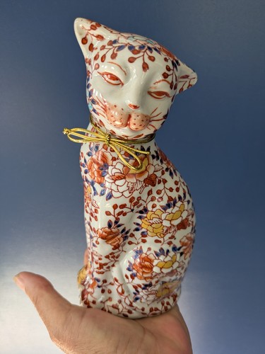 Antique japanese imari cat - antique,