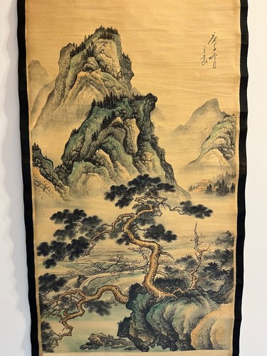 Chinese old hanging scroll - chinese,
