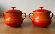 2 x Le Creuset Red Stoneware