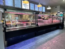 Serve over counter - over,