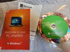 Microsoft  Windows 7 Home Premium 32 Bit disc Retail  (FULL INSTALL),, 